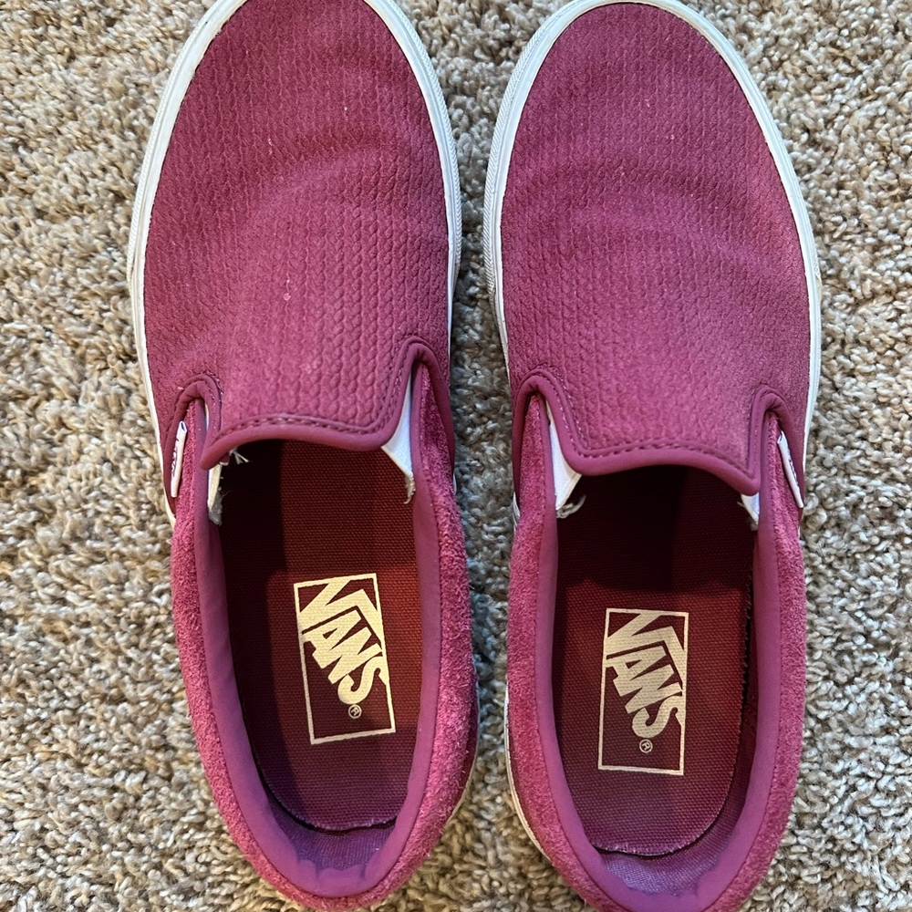 Pink suede vans. Great condition